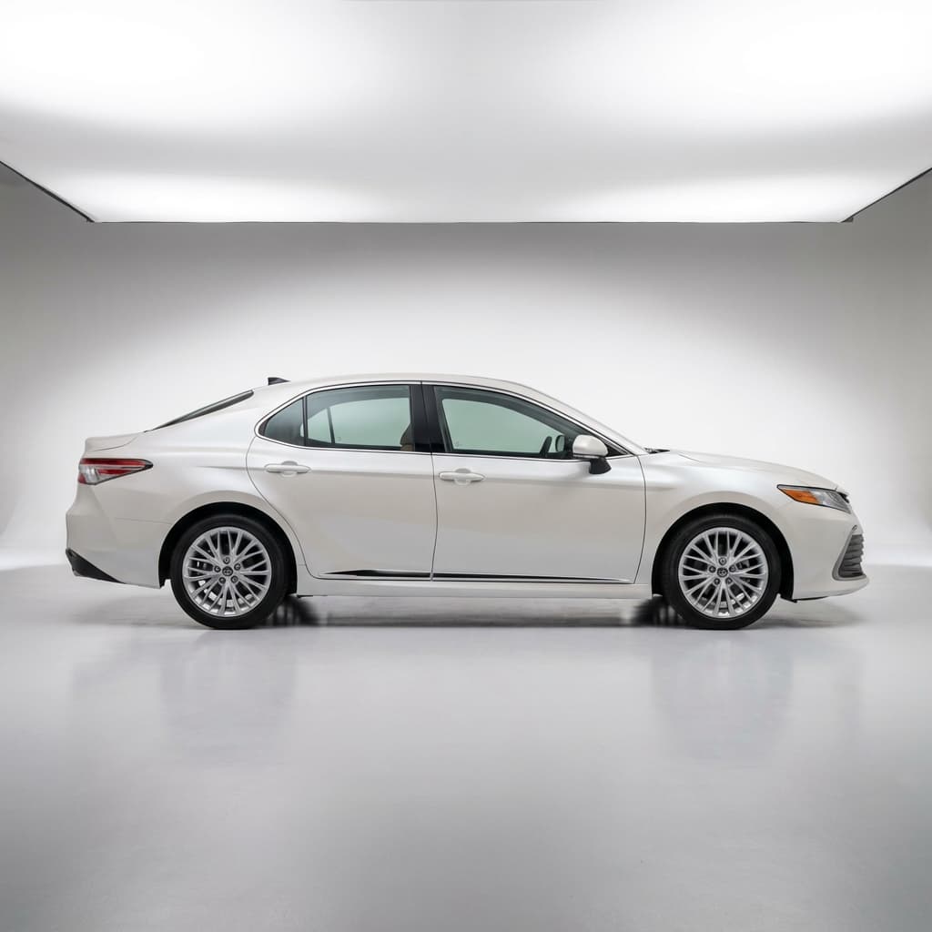 Toyota Camry Recent Model White Sedan