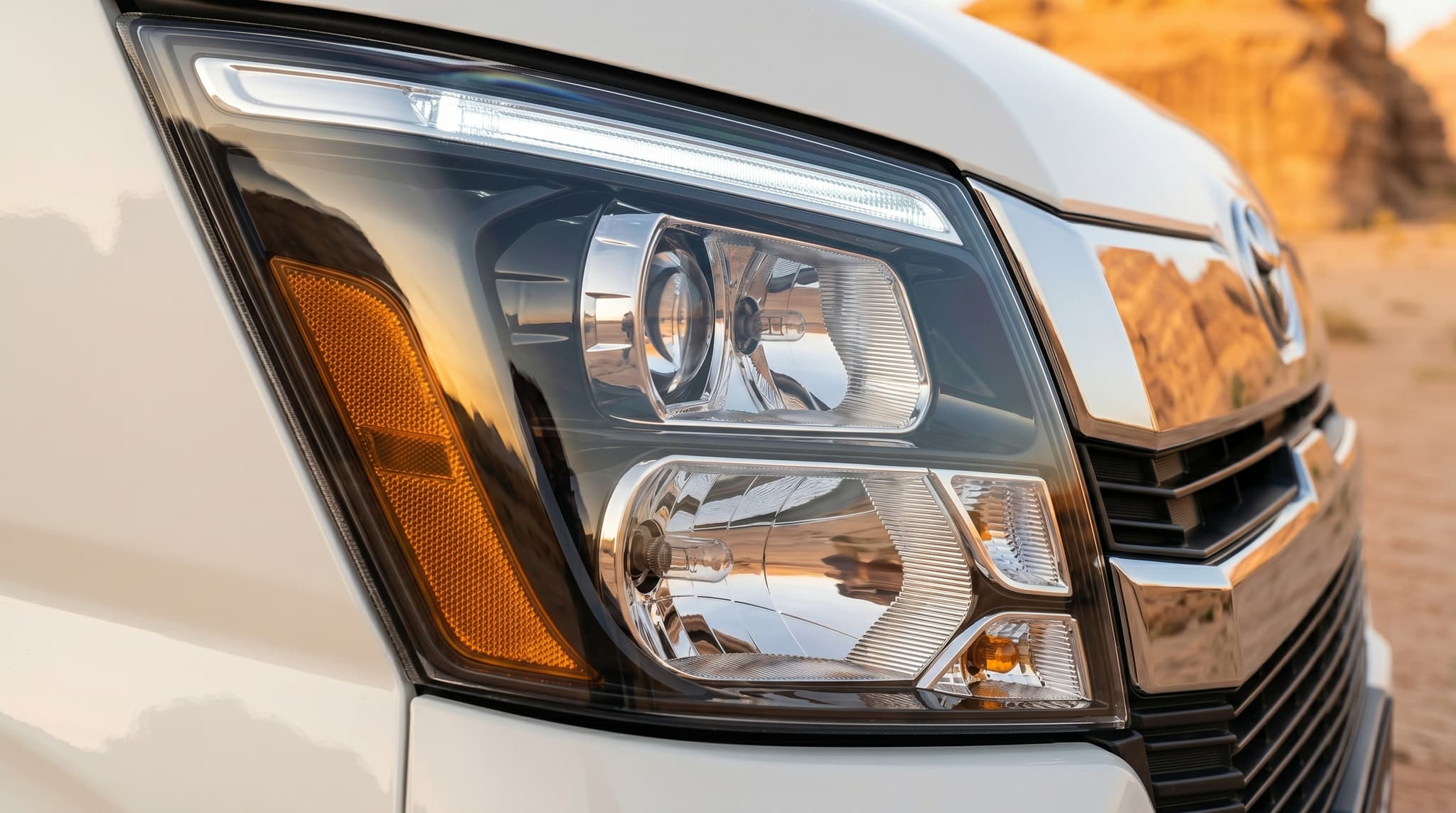 Toyota Hiace Exterior Headlight Detail